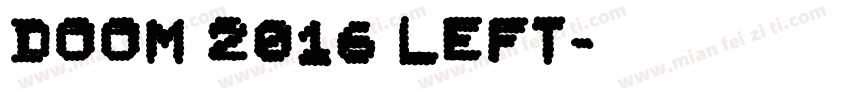 Doom 2016 Left字体转换